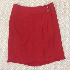Isaac Mizrahi Women's Red Skirt Size 12 B92
